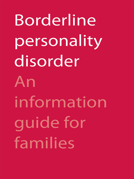 Title details for Borderline Personality Disorder by CAMH CAMH - Wait list
